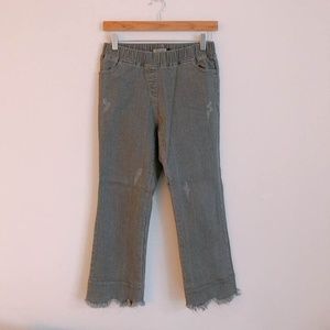 Women Vintage Grey Jean Leggings